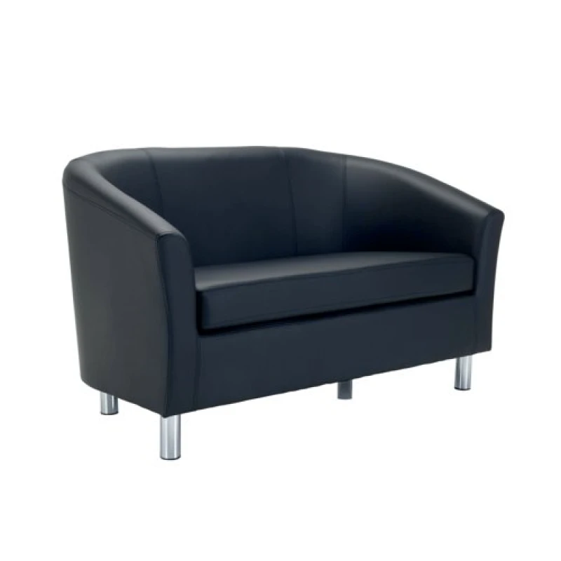 Image of Jemini Tub Sofa Polyurethane Black KF70362