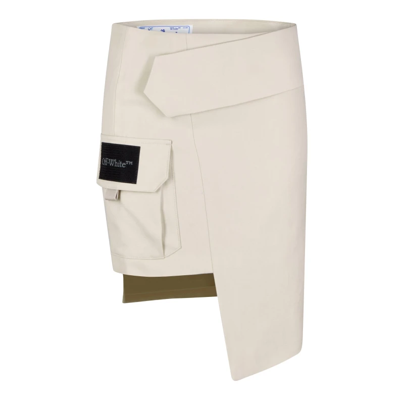 Image of Off White Womens Cargo Skirt Sand female 14 (L)