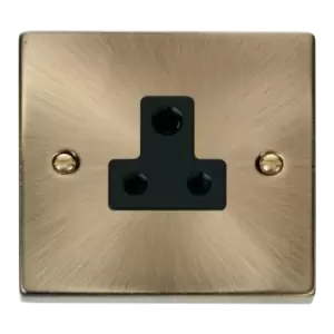 Image of Click Scolmore Deco 5A Round Pin Socket - VPAB038BK