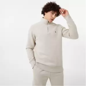 Image of Jack Wills Barchester Quarter Zip Sweatshirt - Beige