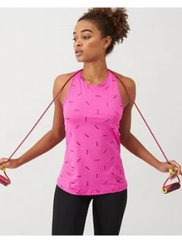 Image of Nike Pro Training Toss Print Vest - Pink