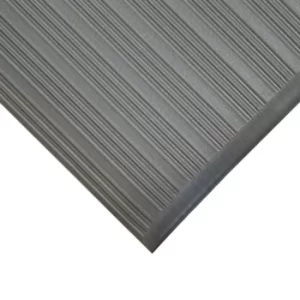 Image of 1.2M X 18.3M Grey Orthomat Ribbed Mat
