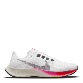 Image of Nike Air Zoom Pegasus 38 Mens Running Shoe - White/Black