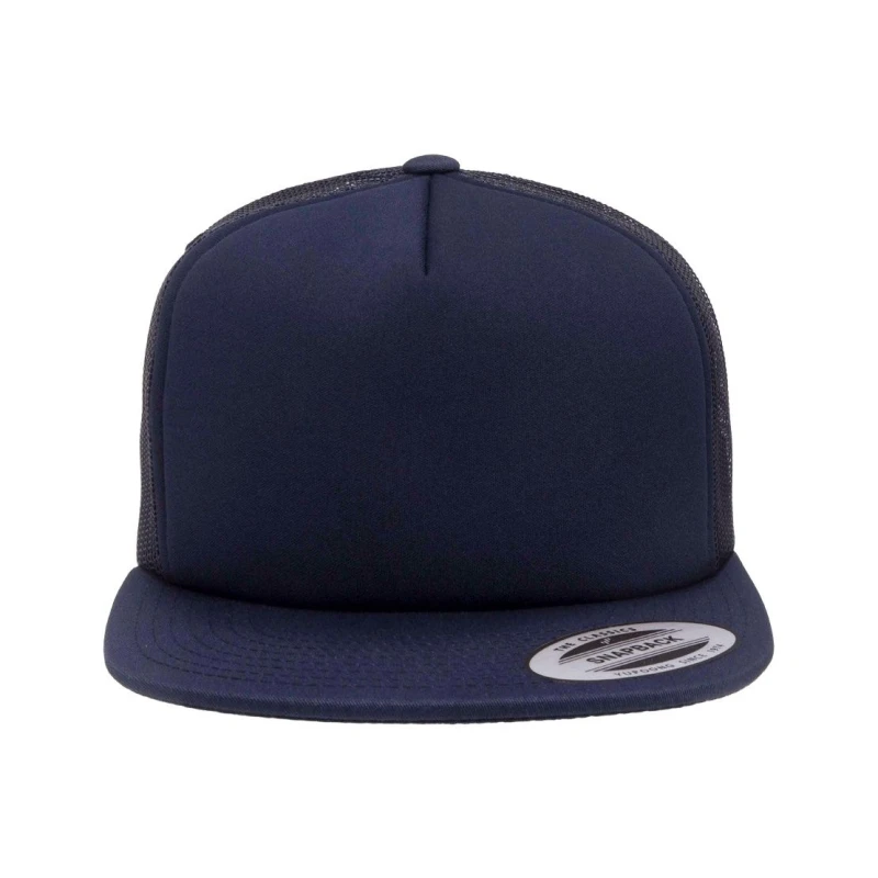 Image of Flexfit by Yupoong Mens Foam Trucker Cap in Navy Navy Male One Size
