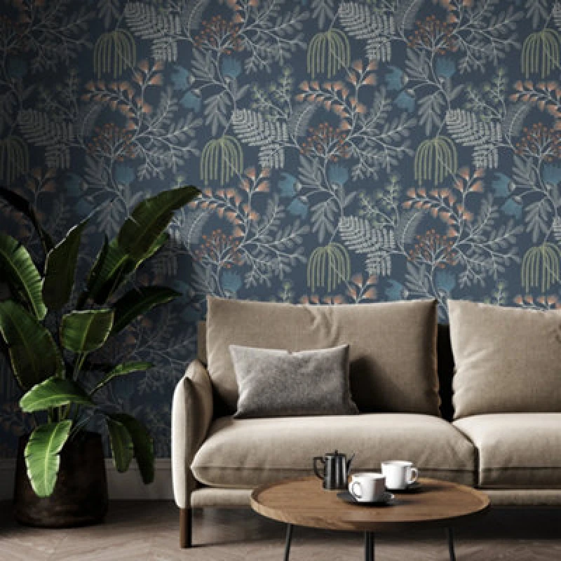 Image of Superfresco Easy Superfresco Easy Richmond Wallpaper in Blue Size: 10000mm_x_520mm Blue 10000mm_x_520mm Unisex 5011583795332