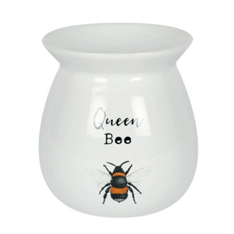 Image of Something Different Something Different Ceramic Queen Bee Oil Burner & Wax Melts Set in Off White Off White One Size Unisex 5063750840611