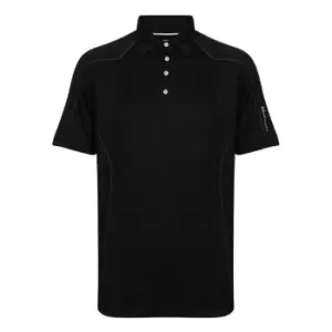Image of Island Green Performance Golf Polo Mens - Black