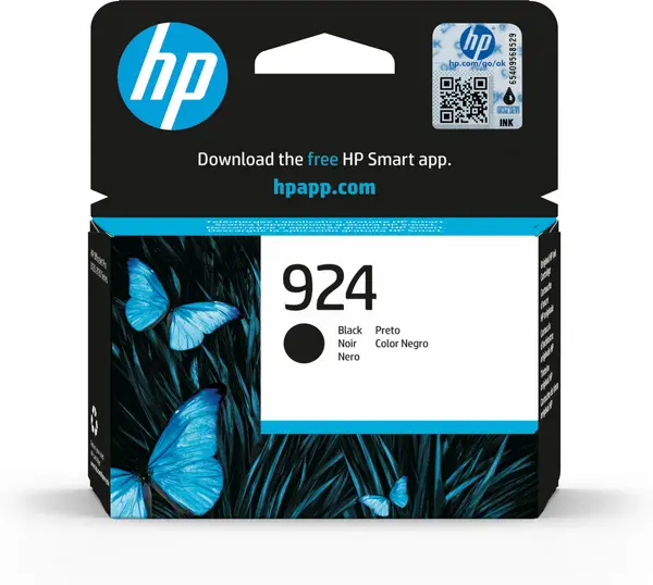 Image of HP 924 Black Ink Cartridge - 4K0U6NE (Original)