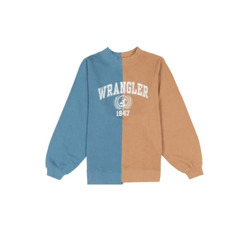 Image of Wrangler Sweatshirt Crewneck woman Wrangler 2Way Bleu Female L