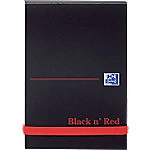 Image of OXFORD Black n' Red Poly Casebound Notebook Plain A7 192 Pages