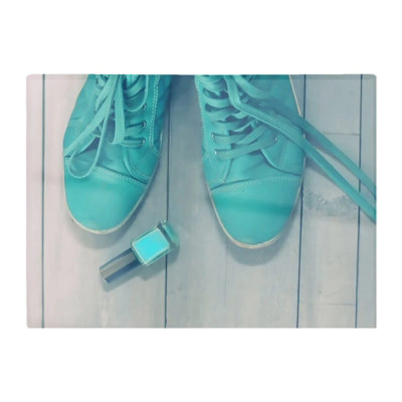 Image of Warren Reed Designer Lipstick Shoes Glass Chopping Board