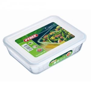 Image of Pyrex Glass Dish with Plastic Lid - 1.5L