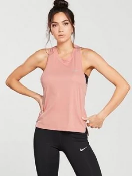 Image of Nike Running Miler Tank Pink Size M Women