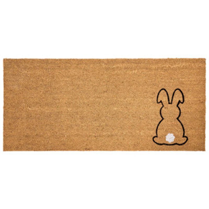 Image of Beliani Doormat Lingayen Natural 55 X 120 Cm Rabbit Coir