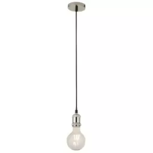 Image of Netlighting 1 Light Cable Suspension with 1.5Mtr Black Textile Cable