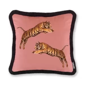 Image of Pouncing Tigers Filled Cushion 43x43cm