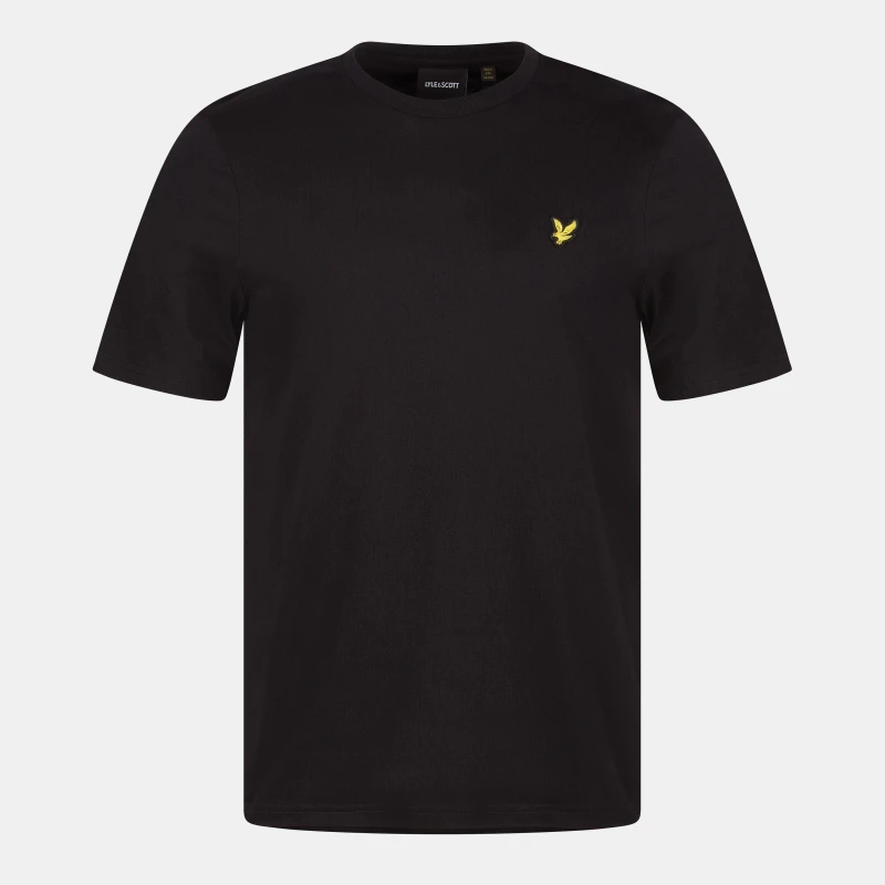 Image of Lyle & Scott Black Plain T-Shirt Black Male 2XL 233870UK