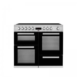 Image of Beko KDVC100K Electric Double Oven Range Cooker