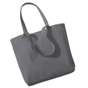 Image of Westford Mill Organic Cotton Shopper Bag - 16 Litres (One Size) (Graphite Grey)