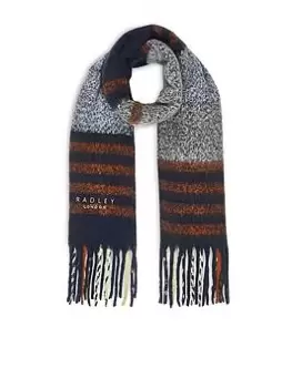 Image of Radley Fluffy Check Scarf - Ink