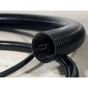 Image of HellermannTyton 166 11402 HG FR16 HelaGuard PA6 Flame Retardant Conduit Polamid 6 V0 flame retardant Black