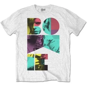 Image of David Bowie - Colour Sax Unisex Medium T-Shirt - White