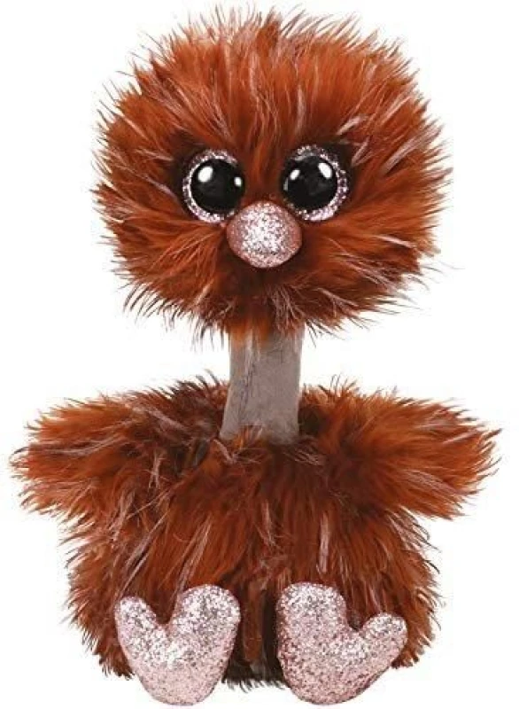 Image of Ty Beanie Buddy Orson Brown Ostrich Medium Multi