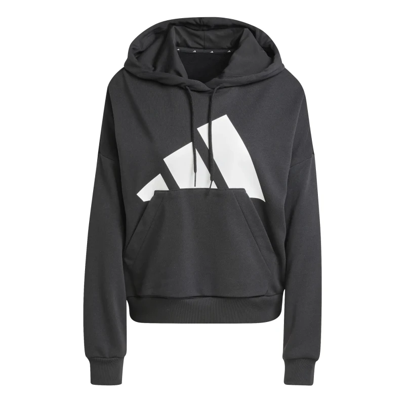 Image of Adidas Womens hooded sweatshirt adidas Essentials Big Logo French Terry Noir Female M