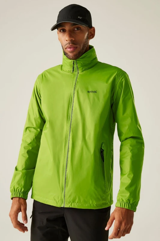 Image of Regatta Regatta Men 'Lyle IV' Waterproof Packaway Jacket in Green Size: Medium Green M Male 5063019984162
