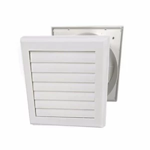 Image of Zexum 6 150mm Gravity Shutter Vent Extractor Ventilation Grille - White