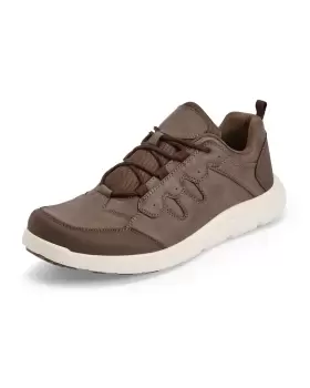 Image of Cotton Traders Mens Comfort Lace-Up Shoes in Brown