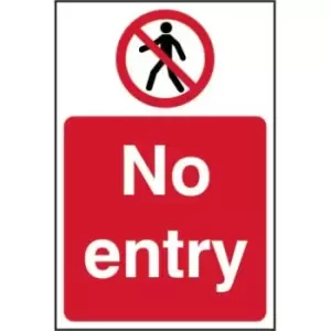 Image of No Entry Sign - RPVC (400 x 600mm)