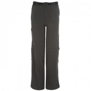 Image of Karrimor Aspen Zip Off Trousers Junior - Charcoal/Pink