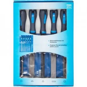 Image of PFERD 11801533 Workshop file set 200 mm cut 3 in PVC roll-up bag including outer carton 200 mm