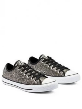 Image of Converse Chuck Taylor Womens All Star Glitter Ox - Black
