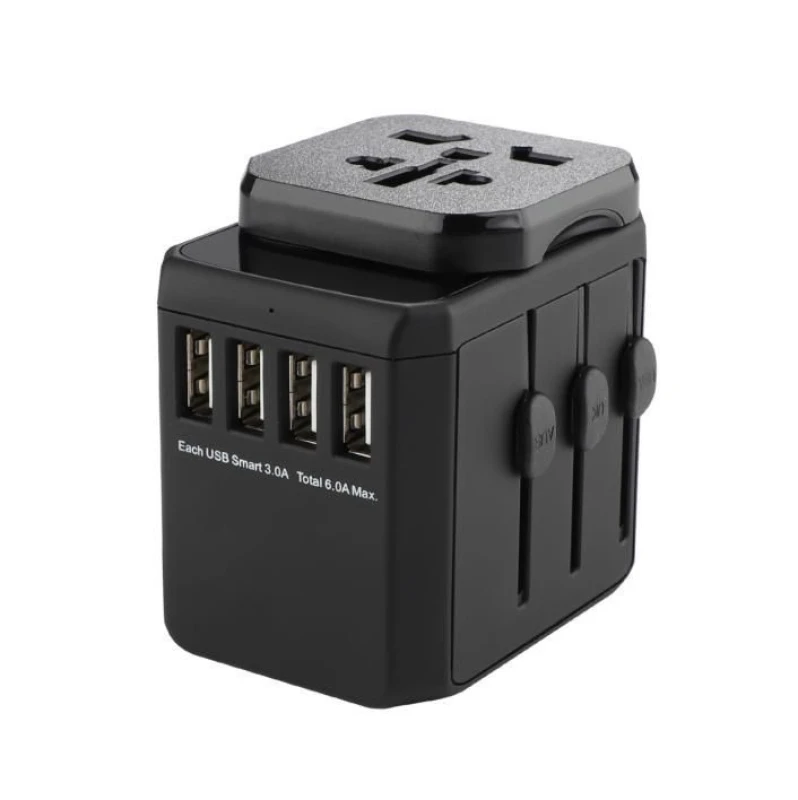 Image of Microconnect MC-TRAVELADAPTER2 electrical power plug Black
