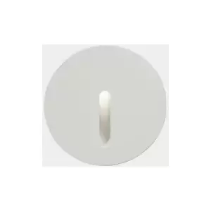 Image of LEDS C4 Bat Round Lineal Outdoor LED Recessed Wall Light Round White IP65 2.2W 3000K