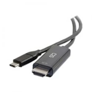 Image of C2G 0.9m (3ft) USB C to HDMI Adapter Cable 4K - Black