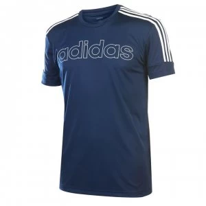 Image of adidas Mens Sereno Graphic T-Shirt - Navy