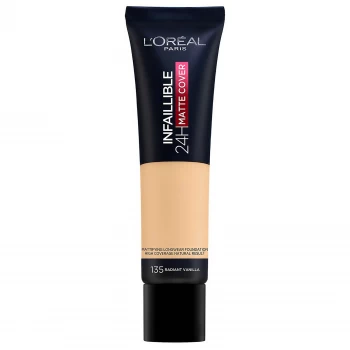Image of LOreal Paris Infallible Matte Foundation 135 Radiant Vanill Radiant Vanilla