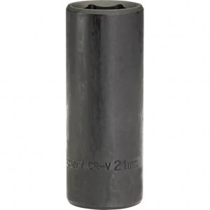 Image of Draper Expert 1/2" Drive Hi Torq Deep Hexagon Impact Socket Metric 1/2" 21mm