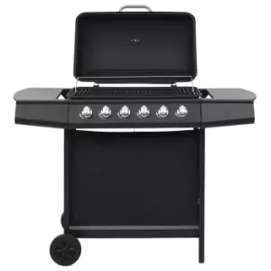 Image of Vidaxl Gas BBQ Grill With 6 Cooking Zones Steel Black