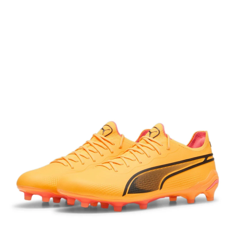 Image of Puma King Ultimate Firm Ground Football Boots - Orange Orange 6