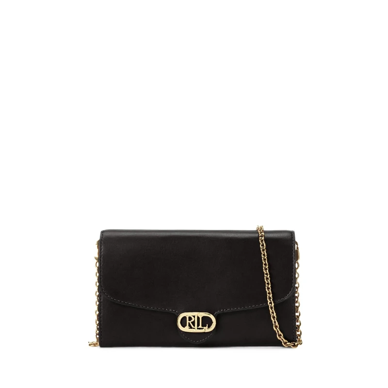 Image of Lauren by Ralph Lauren Adair Crossbody Clutch Bag - Black One Size