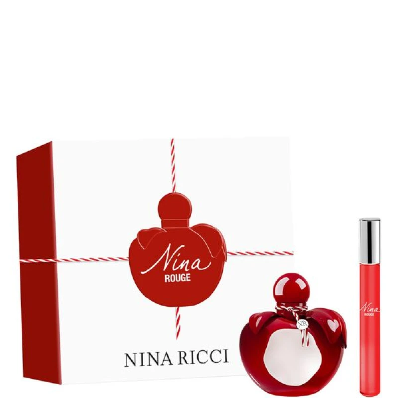 Image of Nina Ricci Nina Rouge Gift Set 50ml Eau de Toilette + 10ml Roll On EDT