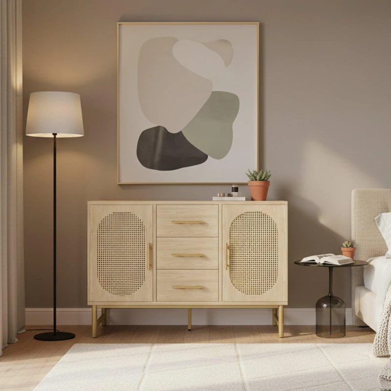 Image of Urban Meuble Modern Oak Sideboard with Storage Oak unisex One Size