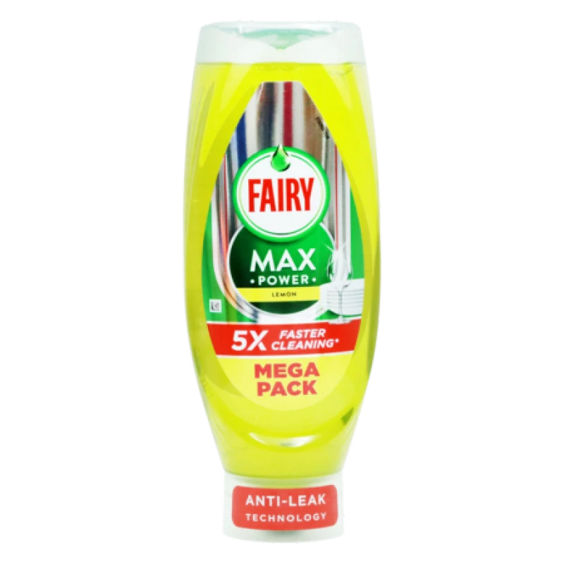 Image of Fairy Max Power Lemon with Lift Action Washing Up Liquid 730ml - PACK NWT8229P