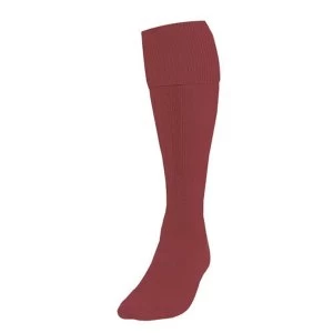 Image of Precision Plain Football Socks Adult Maroon