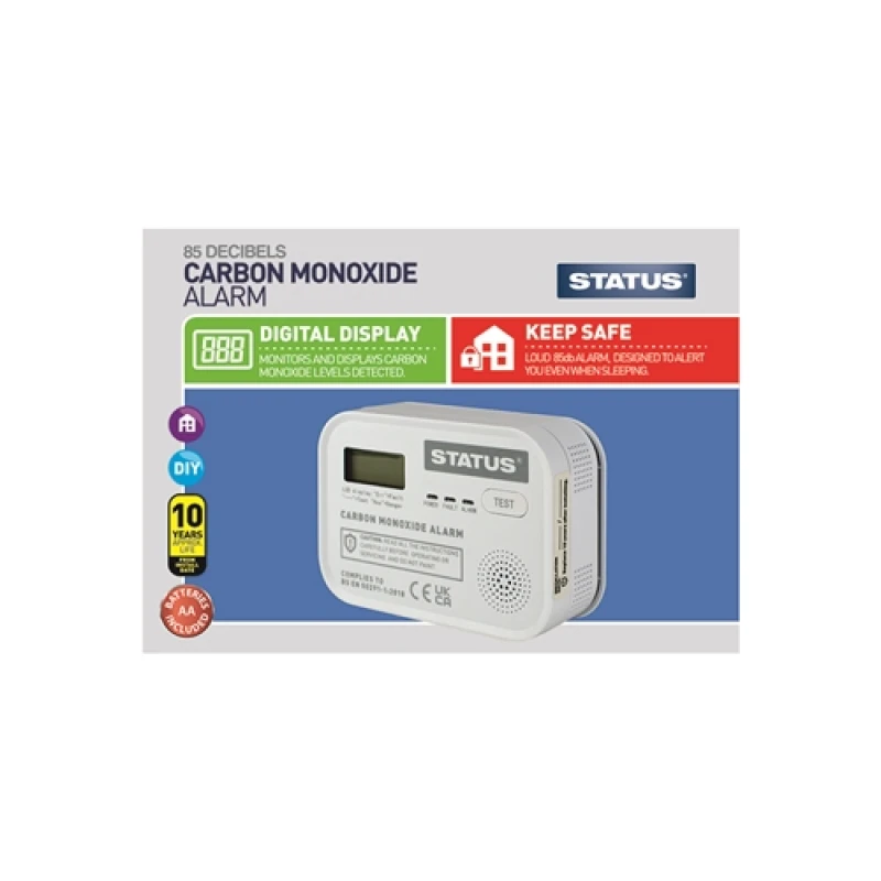 Image of Status Digital Carbon Monoxide Alarm White