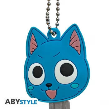 Image of Fairy Tail - Keycover PVC Happy PVC Keyring